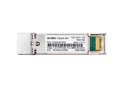 thumbnail interactive-video image 1 of HP Aruba J9150D 10G SFP+ LC SR 300m OM3 MMF Transceiver Module - New 1 of 4