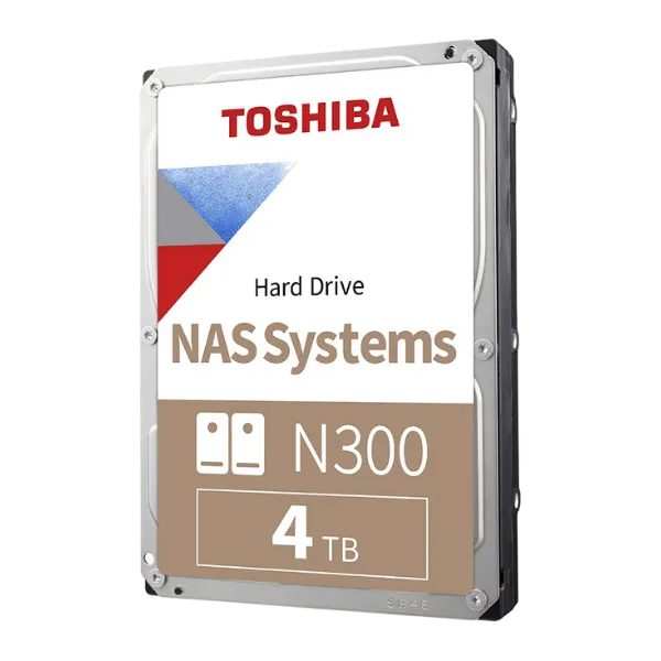 Disco Duro Toshiba N300 4TB 7200RPM 3.5 SATA III Interno para NAS - HDWG740XZSTA