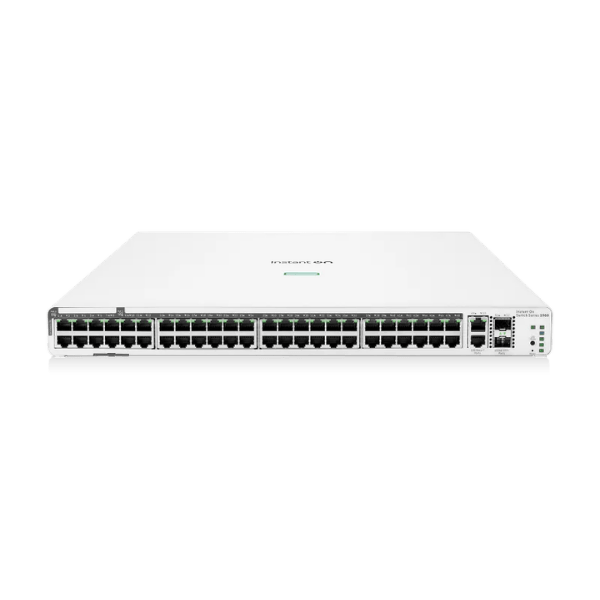 Switch HPE Networking Instant On 1960 48G 40p clase 4 8p clase 6 PoE 2XGT 2SFP+ 600 W (JL809A)